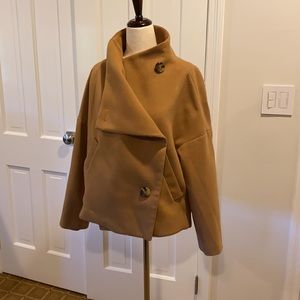 Anthropologie pea coat - cropped